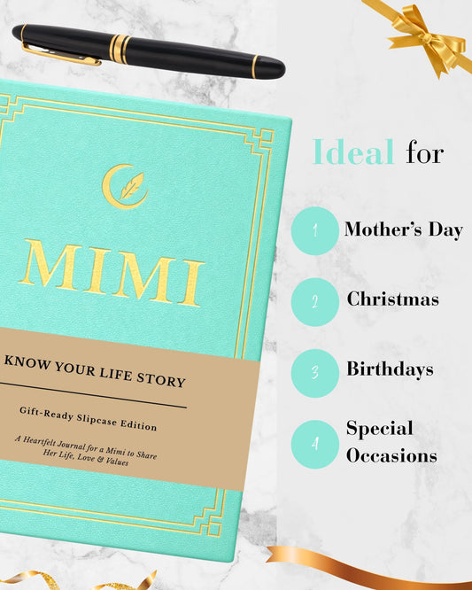 Mimi's Life Story Journal (Hardcover): A Meaningful Keepsake for mimi to Share Her Journey and Memories