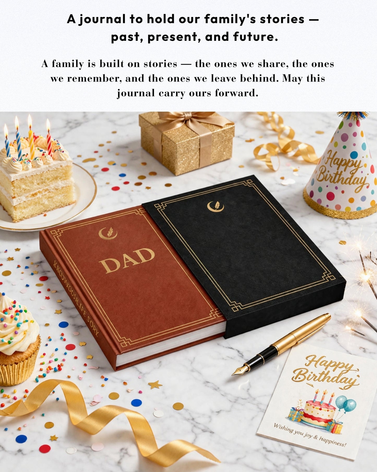 Dad's Life Story Journal (Hardcover), Sentimental Gifts for Father's Day, Birthday & Christmas