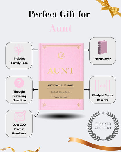 Aunt's Life Story Journal (Hardcover): A Meaningful Keepsake for Aunt to Share Her Journey and Memories