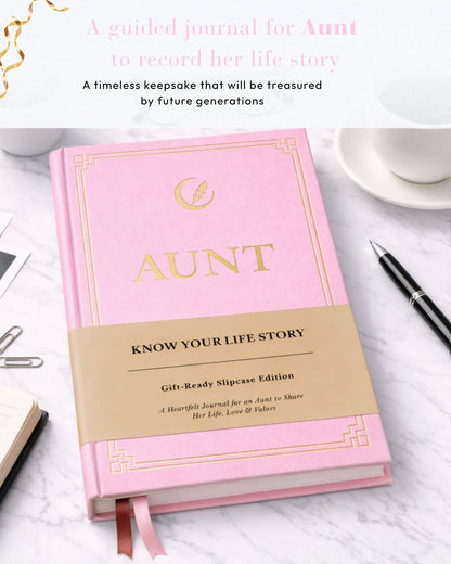 Aunt's Life Story Journal (Hardcover): A Meaningful Keepsake for Aunt to Share Her Journey and Memories