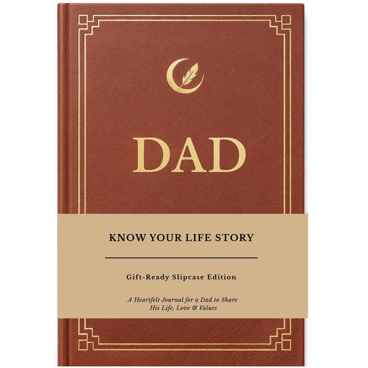 Dad's Life Story Journal (Hardcover), Sentimental Gifts for Father's Day, Birthday & Christmas