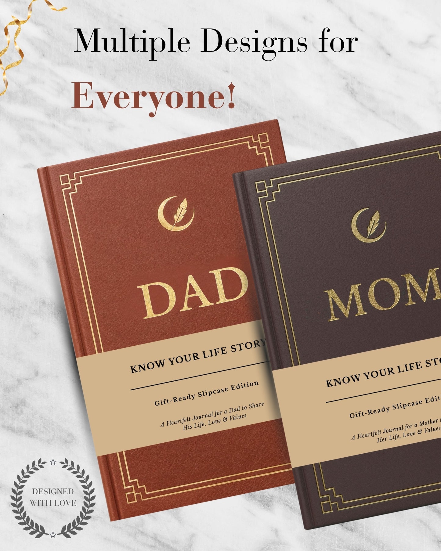 Dad's Life Story Journal (Hardcover), Sentimental Gifts for Father's Day, Birthday & Christmas
