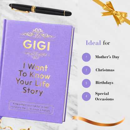 Gigi I Want to Know Your Life Story Gifts for Gigi
