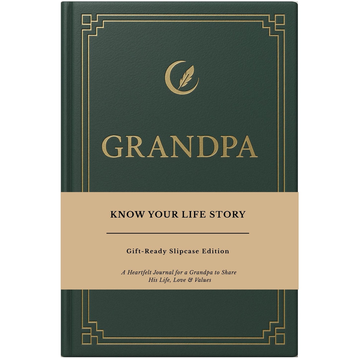 Grandpa's Life Story Journal (Hardcover), Sentimental Gifts for Father's Day, Birthday & Christmas