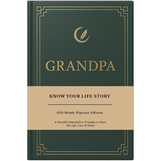 Grandpa's Life Story Journal (Hardcover), Sentimental Gifts for Father's Day, Birthday & Christmas