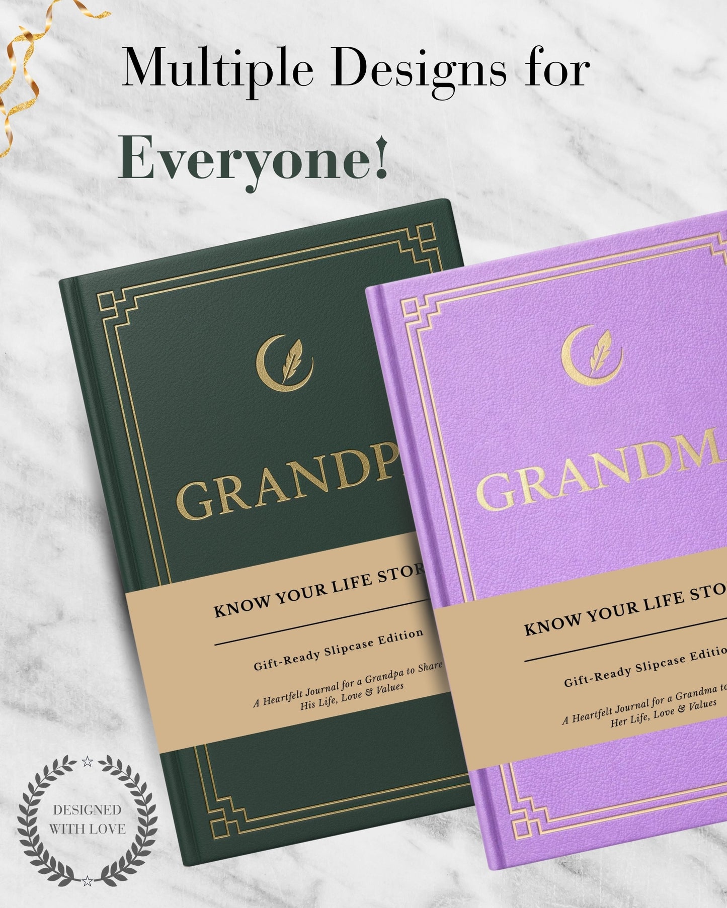 Grandpa's Life Story Journal (Hardcover), Sentimental Gifts for Father's Day, Birthday & Christmas