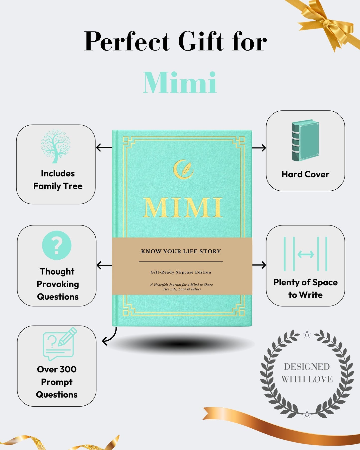 Mimi's Life Story Journal (Hardcover): A Meaningful Keepsake for mimi to Share Her Journey and Memories