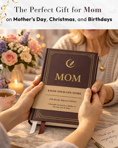 Mom's Life Story Journal (Hardcover): A Meaningful Keepsake for Mom to Share Her Journey and Memories, Book Includes 300+ Prompt Questions, Sentimental Gifts for Mother's Day, Birthday & Christmas