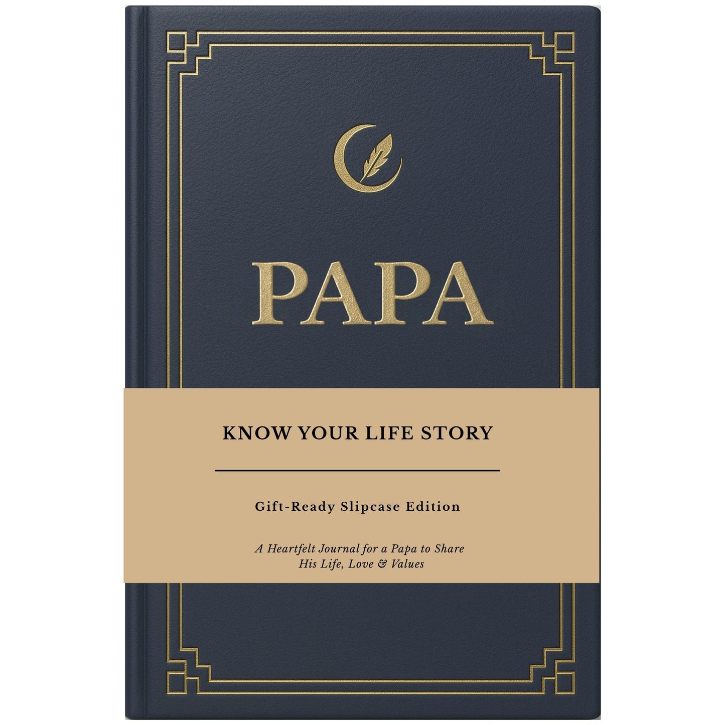 Papa's Life Story Journal (Hardcover), Sentimental Gifts for Father's Day, Birthday & Christmas