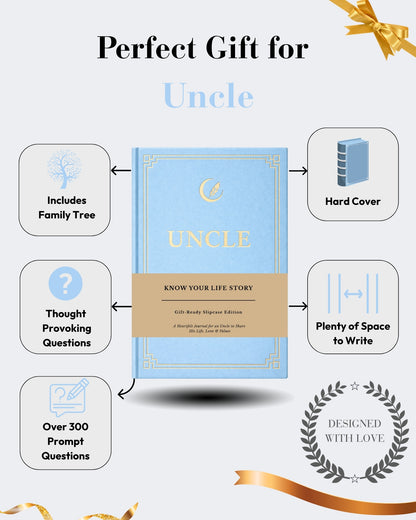 Uncle's Life Story Journal (Hardcover), Sentimental Gifts for Father's Day, Birthday & Christmas