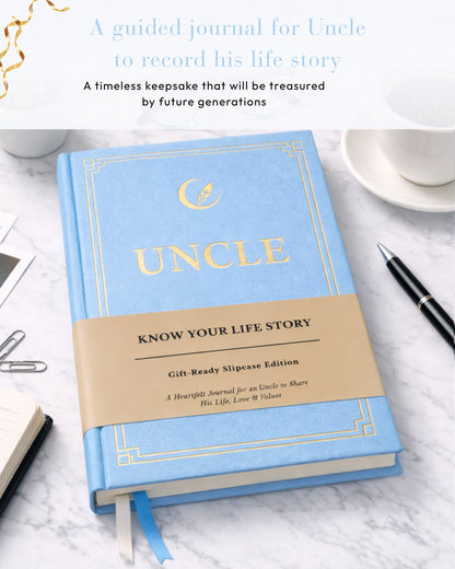 Uncle's Life Story Journal (Hardcover), Sentimental Gifts for Father's Day, Birthday & Christmas